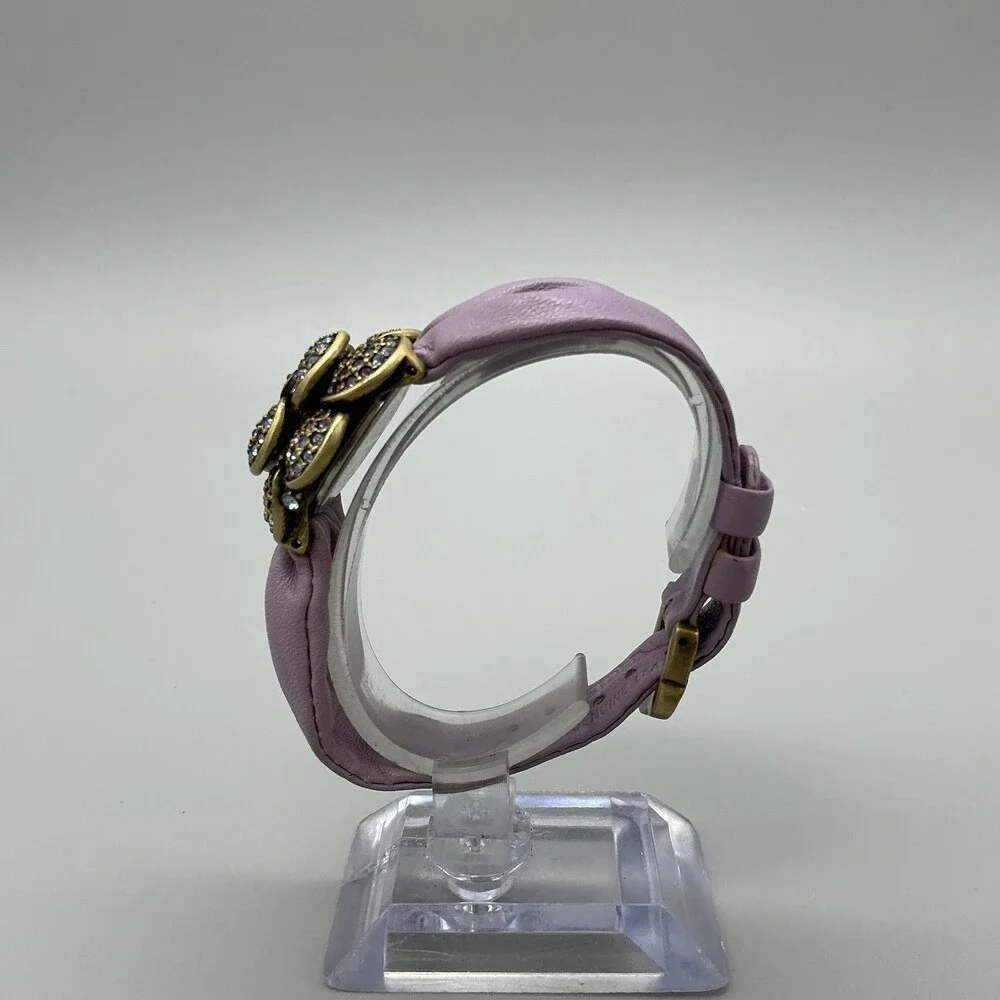 Heidi Daus Petal Profusion Women Watch 34mm Hidden MOP Crystal New Battery
